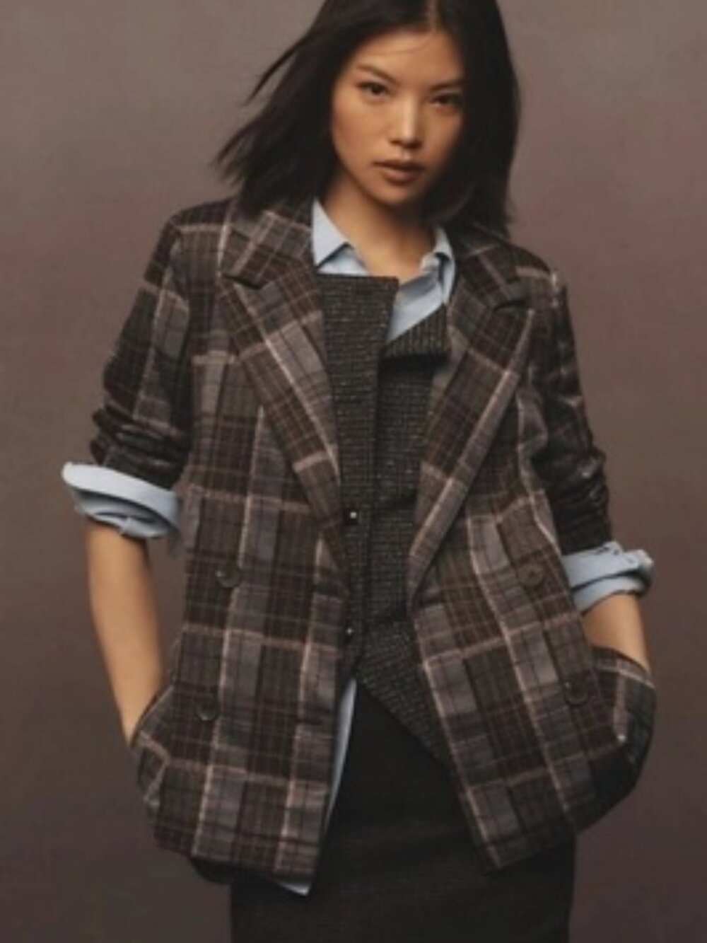 Avec Les Filles Relaxed Blazer Jacket